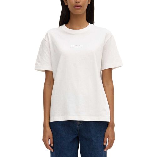 Assembly Label Womens Atelier Logo Tee Antique White